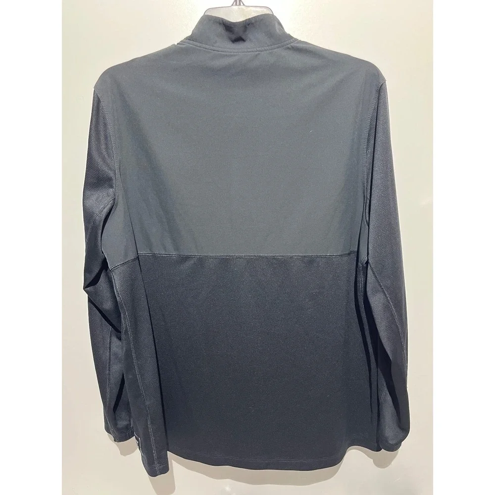 Nike Golf Dri-FIT‎ Mens XL Black 1/4 Zip Pullover Hertz Local Edition Logo